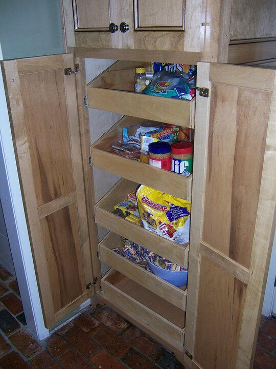 Kitchen Cabinets, Pantry Pull Out Shelves