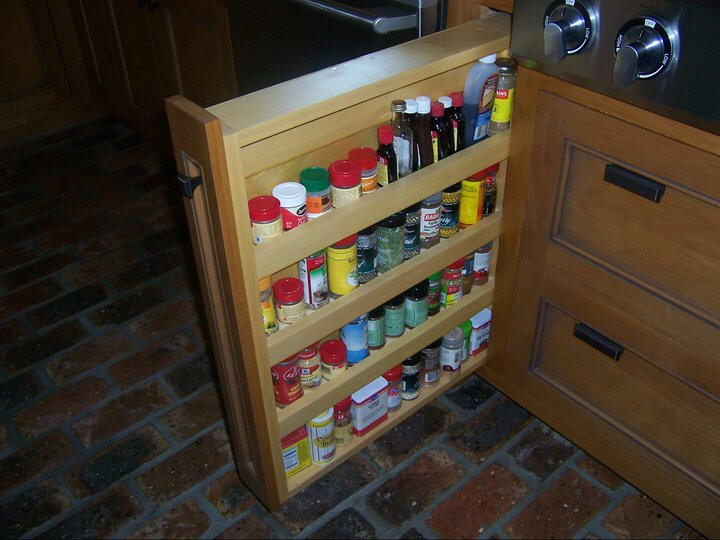Kitchen Cabinet Pull Out Spice Rack